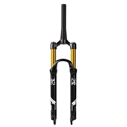 MabsSi Tenedores de bicicleta de montaña Horquilla ultraligera de aleación de magnesio para bicicleta de montaña, 26 / 27.5 / 29 pulgadas, 1-1 / 8 pulgadas y 1-1 / 2 pulgadas, freno de disco de 120 mm, horquilla delantera MTB de 9 mm QR (tamaño:
