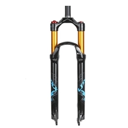 KANGXYSQ Tenedores de bicicleta de montaña KANGXYSQ Bicicleta de Montaña Horquilla de Suspensión 26 Ligero Aleación de Magnesio 1-1 / 8 '' MTB Bike Horquilla de Gas Hombro Controlar 100mm (Color : B, Size : 26inch)