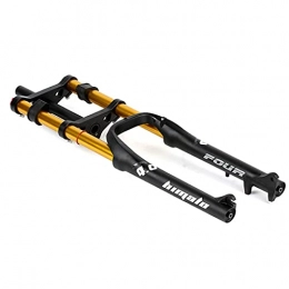 KQBAM Tenedores de bicicleta de montaña KQBAM Horquilla De Suspensión De Bicicleta Eléctrica 26X4, 0 Pulgadas Horquilla De Bicicleta Horquillas Gruesas MTB / ATV Ajuste De Amortiguación De Freno De Disco De Aire 160 Mm De