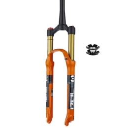 LHHL Tenedores de bicicleta de montaña LHHL Horquilla 26 / 27.5 / 29 Pulgadas Horquillas De Aire Horquilla Delantera Tubo Cónico 1-1 / 2" Bicicleta De Montaña QR 100x9mm Recorrido 100mm con Amortiguación HL (Color : Orange, Size : 29inch)