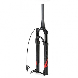 LIDAUTO Repuesta LIDAUTO Mountain Bike Bicycle Fork 27.5"29" MTB Control Remoto Ajustable Presin de Aire Amortiguador Freno de Disco, Red, 27.5in