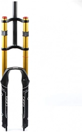 LIUSHENGFUBH Tenedores de bicicleta de montaña LIUSHENGFUBH Horquilla de Bicicleta MTB Forks Tenedor de Bicicletas Mountain Bike Suspension Fork MTB 26 / 27.5 / 29 Pulgadas, Viaje 130 mm Doble Hombro Doble Rappel Rappelling Amortiguador Amortiguador