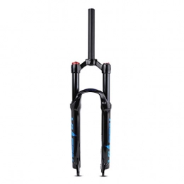 LYYCX Tenedores de bicicleta de montaña LYYCX 26" 27.5" 29" Horquilla de Suspensión Negro Aleación de Magnesio 1-1 / 8" Sistema de Aire Bloqueo Manual Bicicleta Horquillas (Color : Blue, Size : 29 Inches)