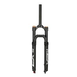 MabsSi Tenedores de bicicleta de montaña MabsSi 26 / 27.5 / 29 Air Mountain Bike Forks, Rebound Adjust QR 9mm Travel 120mm MTB Suspension Fork, Ultralight Gas Shock XC Bicycle(Size:STRAIGHT-ML, Color:BLACK)