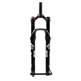 MJCDNB Tenedores de bicicleta de montaña MJCDNB Horquilla de suspensión de Bicicleta DH 26 27, 5 29 Pulgadas Horquilla de Bicicleta MTB 1-1 / 8"Steerer Air Shock HL / RL Thru Axle 15mm para Freno de Disco 100mm Travel