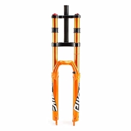  Tenedores de bicicleta de montaña Mountain Bike Horquilla de Suspensión Aleación de Magnesio Aluminum Alloy Negro / Naranja