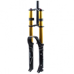 MTB Horquilla De Suspensión Presión De Aceite Suspensión Bicicleta Horquilla Delantera Aleación De Magnesio Estructura Fuerte Duraderas Accesorios De Bicicleta Negro 26/27.5/29 Pulgadas,27.5-Inches