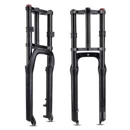 NESLIN Tenedores de bicicleta de montaña NESLIN Horquilla para Bicicleta De Montaña, con Sistema De Amortiguación Ajustable, Adecuada para Bicicleta De Montaña / XC / ATV, 20in-Noir