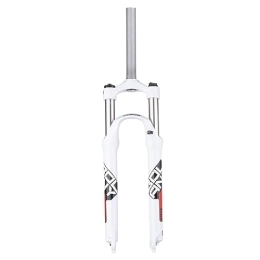 NESLIN Repuesta NESLIN Horquilla para Bicicleta De Montaña, con Sistema De Amortiguación Ajustable, Adecuada para Bicicleta De Montaña / XC / ATV, 26IN-Blanc Rouge