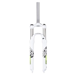 NESLIN Tenedores de bicicleta de montaña NESLIN Horquilla para Bicicleta De Montaña, con Sistema De Amortiguación Ajustable, Adecuada para Bicicleta De Montaña / XC / ATV, 26IN-Blanc Vert