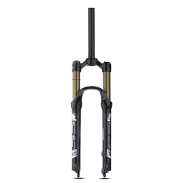 NESLIN Tenedores de bicicleta de montaña NESLIN Horquilla para Bicicleta De Montaña, con Sistema De Amortiguación Ajustable, Adecuada para Bicicleta De Montaña / XC / ATV, 26IN-Straight-Manual-Gold