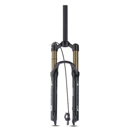 NESLIN Tenedores de bicicleta de montaña NESLIN Horquilla para Bicicleta De Montaña, con Sistema De Amortiguación Ajustable, Adecuada para Bicicleta De Montaña / XC / ATV, 26IN-Straight-Remote-Gold