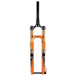 NESLIN Tenedores de bicicleta de montaña NESLIN Horquilla para Bicicleta De Montaña, con Sistema De Amortiguación Ajustable, Adecuada para Bicicleta De Montaña / XC / ATV, 27.5-Orange Tapered Manual Lockout