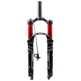 NESLIN Tenedores de bicicleta de montaña NESLIN Horquilla para Bicicleta De Montaña, con Sistema De Amortiguación Ajustable, Adecuada para Bicicleta De Montaña / XC / ATV, B-Red-26in