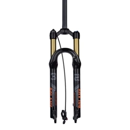 QHIYRZE Tenedores de bicicleta de montaña QHIYRZE Horquilla De Suspensión De Bicicleta De Montaña 26 / 27.5 / 29 Horquilla De Aire MTB 100mm Viaje 28, 6mm Horquilla De Freno De Disco Recto QR 9mm Bloqueo Remoto (Color : Black, Size : 27.5'')