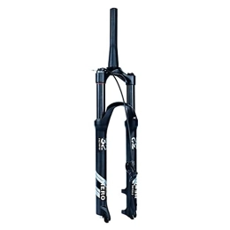 QHYXT Tenedores de bicicleta de montaña QHYXT Horquilla de suspensión neumática MTB 26 / 27, 5 / 29 Pulgadas Horquilla Delantera de Bicicleta de montaña Aleación de Aluminio Ultraligera Horquilla Delantera MTB Viaje 120mm 9mm Freno