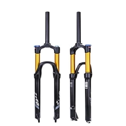 QXFJ Repuesta QXFJ 26 / 27 5 / 29 Pulgadas MTB Horquilla, Horquilla Aire / Control Hombro / Tubo Recto 214 Mm Largo / Carrera 120 Mm / Tubo Carrera Dorada / Engranaje Abierto 100 Mm / Pie Horquilla 9 Mm