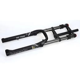 RUJIXU Tenedores de bicicleta de montaña RUJIXU Horquillas Bicicleta 26 Pulgadas Bicicleta Gorda 4.0 Horquilla Delantera Recta Cuesta Abajo Bicicleta Montaña MTB 1-1 / 8 Freno Disco Aire Recorrido 170mm Delantera Bicicleta Eléctrica BMX 2850g