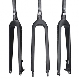 SJAPEX Tenedores de bicicleta de montaña SJAPEX Horquillas para Bicicletas, Fibra de Carbon Cono de Freno de Disco De Horquilla Dura de Bicicleta, Accesorios De Bicicleta de Horquilla de 26 / 27.5 / 29 Pulgadas