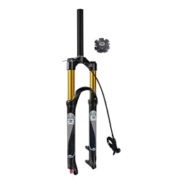 SMANNI Tenedores de bicicleta de montaña SMANNI Horquilla de suspensión neumática MTB for Bicicleta 26 27, 5 29 Pulgadas de Viaje 140mm, Ajuste de Rebote 1-1 / 8"Tubo Recto / cónico QR 9mm (Color : StraightRemote 29in)