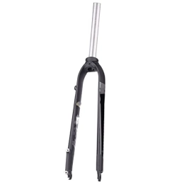 SMANNI Tenedores de bicicleta de montaña SMANNI Horquilla rígida Mate X6 for Bicicleta de montaña de aleación de Aluminio de 26 / 27, 5 / 29 Pulgadas, Tubo Recto, Pilar a de 28, 6mm, Horquilla Dura for MTB (Color : X6-Black)