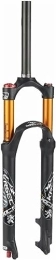 JKAVMPPT Tenedores de bicicleta de montaña Suspensión de ciclismo, horquilla delantera de bicicleta de 26 pulgadas, horquilla de suspensión de aire MTB for bicicleta de montaña, freno de disco, Control de hombro, 1-1 / 8 ", viaje, 120mm