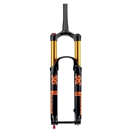 TCXSSL Tenedores de bicicleta de montaña TCXSSL Horquilla de suspensión para Bicicleta de montaña 26 27.5 29 Pulgadas Freno de Disco MTB Air Fork 140 mm Recorrido Ajuste de Rebote 1-1 / 2 Eje pasante Bloqueo Manual (Color : Gold, Size : 26i