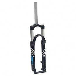 CWYP-MS Repuesta Tenedor de suspensión de Bicicleta, aleación de Aluminio de 24 Pulgadas 28.6 mm Straight Tube Mountain MTB Ciclismo Disco de Freno Control de Hombro Viaje 100mm (Color : Black+Blue Label)