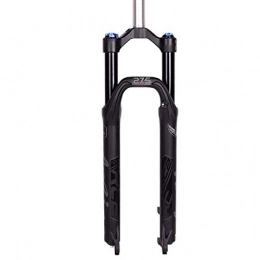 Waui Tenedores de bicicleta de montaña Waui 26 / 29"Bicicleta Horquilla de suspensin, MTB Aleacin de Aluminio Control de Hombro Bloqueo Freno de Disco Amortiguacin 1-1 / 8" Viaje 100 mm Negro (Color : Black, Size : 27.5inch)