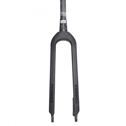 Waui Tenedores de bicicleta de montaña Waui Horquilla de suspensin de Bicicleta de montaña de 1-1 / 8 '(28.6 mm), Tubo de Cono de Fibra de Carbono Freno de Disco Duro de Bicicleta 3K 26 / 27.5 / 29 Pulgadas Negro