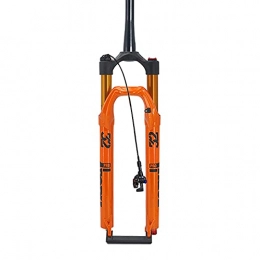 XYSQ Tenedores de bicicleta de montaña XYSQ Horquilla Suspension MTB Aire 27, 5 / 29 Pulgadas Ajuste De Amortiguación Viaje 120mm Freno De Disco Control De Cables (Color : Orange, Size : 29 Inch)