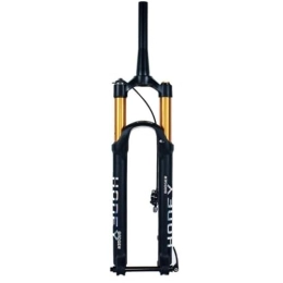 ZECHAO Tenedores de bicicleta de montaña ZECHAO Horquilla Suspensión Bicicleta Montaña Aire 160 / 140 Carrera Grande, Eje Pasante Aleación Aluminio de 27, 5 / 29 Pulgadas Freno Disco 15mm Ajuste Rebote De 1-1 / 8" (Color : Tapered-140mm, Size : 26