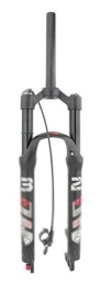 ZHEN Tenedores de bicicleta de montaña ZHEN 26 / 27, 5 / 29 Pulgadas Ultraligera Horquilla MTB, Viaje 100mm Mando Manual / Remoto Cerradura Aleación De Aluminio Ultraligera Freno De Disco, Tubo Recto Amortiguador Bicicleta