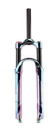 ZHEN Tenedores de bicicleta de montaña ZHEN 27, 5 / 29 Pulgadas Ultraligera Manual Cerradura Horquilla MTB, Tubo Recto Viaje 120mm Mando Aleación De Aluminio Ultraligera Freno De Disco, Amortiguador Bicicleta