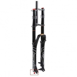 ZNDD Tenedores de bicicleta de montaña ZNDD Horquilla De Bicicleta MTB 26 27.5 29 Pulgadas Control De Hombro Doble Suspensión Cuesta Abajo Presión De Aire Dh Tubo Recto Amortiguador De Bicicleta Ultraligero Ajuste De Rebote