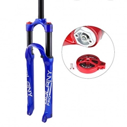 ZTGL Tenedores de bicicleta de montaña ZTGL Bicicleta de Montaa Horquilla de Suspensin Sistema Neumtico Horquilla, Tubo Recto, Accesorios de Bicicleta, Azul, 27.5