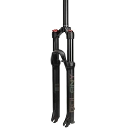 ZYHDDYJ Tenedores de bicicleta de montaña ZYHDDYJ Horquilla Bicicleta Horquilla Bicicleta 26, Bicicleta Montaña MTB Horquilla De Suspensión Aleación Aluminio Freno Disco Ajuste Viajar 100mm Negro (Color : A, Size : 29inch)