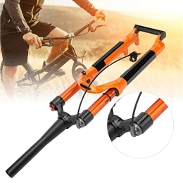 01 02 015 Mountain Bike Fork 01 02 015 Bike Front Fork, Shockproof and Durable Anti‑scratch Lubricating Coating Mountain Bike Front Fork Long‑lasting Lubrication for 26in Bike