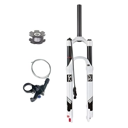 SJHFG Mountain Bike Fork 130mm Travel MTB Bicycle Front Fork, Rebound Adjustment Ultralight Gas Shock Absorber Air Mountain Bike Suspension Forks (Color : Straight, Size : 27.5inch)
