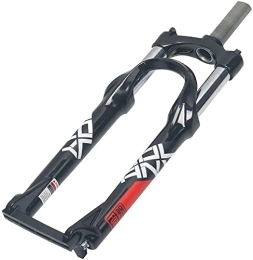 SJHFG Mountain Bike Fork 24 Inch Suspension Bicycle Front Fork, Disc / V Brake Mountain Bike Fork Mechanical Fork 1-1 / 8"suspension fork Travel 100mm (Color : Black Red, Size : 24 INCH)