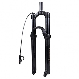 MGRH Mountain Bike Fork 26 / 27.5 / 29 Air Mountain Bike Suspension Forks, Damping Tortoise and Hare Wire Control Adjust Air Pressure Damping Air Fork MTB Bike, Downhill Cycling Remote .A-29 inch