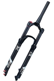 HSQMA Mountain Bike Fork 26 / 27.5 / 29'' Bike Suspension Fork 115mm Travel MTB Air Fork Rebound Adjustable Disc Brake 1-1 / 8 Straight / Tapered Bicycle Front Fork QR 9mm (Color : Tapered HL, Size : 26inch)