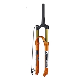 TISORT Mountain Bike Fork 26 / 27.5 / 29 Inch Air Mountain Bike Suspension Fork MTB Fork Mountain Bike Suspension Fork 100mm Travel Straight / Tapered Tube Bicycle Front Fork (Color : Tapered RL, Size : 29")