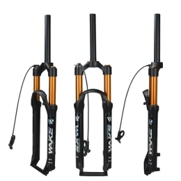 WLKY Mountain Bike Fork 26 / 27.5 / 29 inch Magnesium Alloy Mountain Bike Front Fork 120mm Suspension Travel MTB Front Fork Air Pressure Shock Absorber Fork Bicycle Accessories (26)