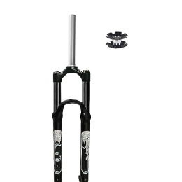 MabsSi Spares 26 / 27.5 / 29 Inch Mountain Bicycle Suspension Front Fork Travel 105mm, Aluminum Alloy 28.6mm Straight Tube Manual Lockout QR 9mm XC MTB Front Forks(Color:26 INCH)