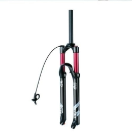 OMDHATU Mountain Bike Fork 26 / 27.5 / 29 Inch Mountain Bike Air Shock Suspension Fork Damping Adjustment 1-1 / 8" Straight Steerer HL / RL Manual / Remote Lockout 120mm Travel Disc Brake Quick Release 100mm*9mm ( Color : RL , Size : 26i