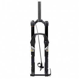 BaiHogi Spares 26 27.5 29 Inch Mountain Bike Fork Fork Bicycle Air Suspension Straight 1-1 / 8" Travel 135mm Disc Brake Fork Through Axle 15mm RL Bicycle Assembly Accessories (Color : Black, Size : 26inch)