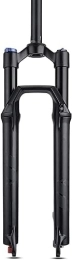 JKAVMPPT Mountain Bike Fork 26 27.5 29 Inch MTB Air Suspension Fork Travel 100mm Damping Adjustment Mountain Bike Front Forks 1-1 / 8" Straight Tube Disc Brake QR 9 * 100mm Magnesium +Aluminum Alloy Black ( Color : Hl , Size : 29