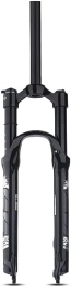 JKAVMPPT Spares 26 27.5 29 Inch MTB Air Suspension Fork Travel 100mm Mountain Bike Front Forks 1-1 / 8" Straight Tube Shoulder Control Disc Brake QR 9 * 100mm Magnesium+Aluminum Alloy ( Color : Black , Size : 29" )