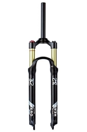 Samnuerly Spares 26 / 27.5 / 29'' Mountain Bike Suspension Fork 1-1 / 8 1-1 / 2 MTB Air Forks Disc Brake 9mm Travel 120mm Ultralight Bicycle Front Fork 1650g (Color : Straight manual, Size : 29'')